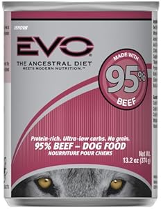 EVO 95% Beef Canned Dog Food - 12x13.2 oz EVO 95% Beef Canned Dog Food - 12x13.2 oz
