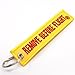 Rotary13B1 Remove Before Flight Keychain - Yellow/Red