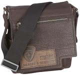 Strellson Messenger SV 02/03/01060-860 Herren Messenger, Braun  (d.brown), 22x24,5x5,5 cm (B x H x T)