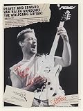 1996 Edward Van Halen Peavey Wolfgang Guitar Photo Print Ad (45573)