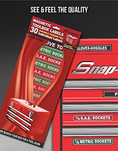 Magnetic Tool Box Labels Toolbox Set Snap-on Craftsman Chest Drawer Adjustable , ganize and find