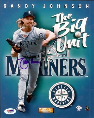 Randy Johnson Seattle Mariners MLB Autographed/Hand Signed 8x10 Photograph Big Unit Collage