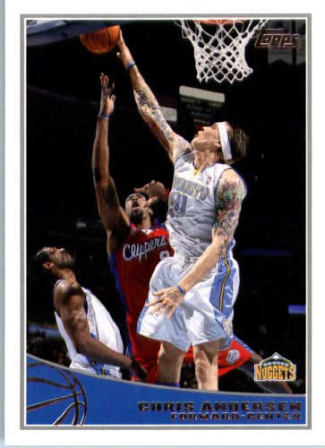 2009/10 Topps NBA Basketball Card #69 Chris Andersen Denver Nuggets MINT Condition- Shipped In Protective ScrewDown Display Case!