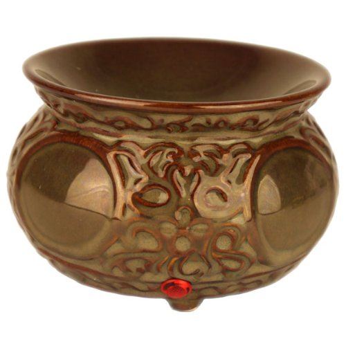 Light Brown Detailed Candle Tart Warmer