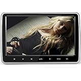 NAVISKAUTO 10.1 Inch TFT LCD Wide Digital Screen Universal Ultra-thin Detachable Car Headrest DVD Player Multimedia Entertainment Monitor with Remote Control-Black (CH1001B)