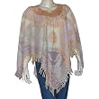Womens Poncho Outerwear Wool in Jacquard Design 40 x 40 inches (pnch289)