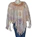 Womens Poncho Outerwear Wool in Jacquard Design 40 x 40 inches (pnch289)