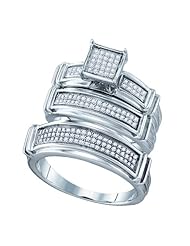 0.42CT DIAMOND FASHION TRIO SET