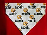 Dog Scarf/Bandana Size Large Made from Green Bay Packers Fabric