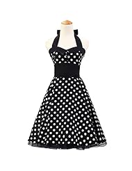 Cocktail Cotton Polka Dot Print Vintage Bandage Dress/Evening Dress/Wedding Party Dress 