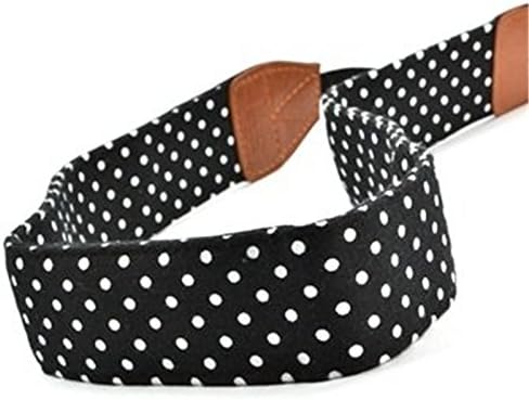 Flywings Ar-001 Black Color with White Dots Digital SLR Camera Camcorder Neck Shoulder Straps Belt for Canon Nikon Samsung Olympus Sony Fujifilm Panasonic