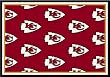 Kansas City Chiefs 5' 4" x 7' 8" Team Repeat Area Rug (Red)
