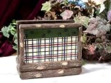 Faux Wood and Plaid Moose Tracks Napkin Holder