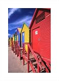 Colorful Beach Houses, South Africa,14.5 in. x 20 in.