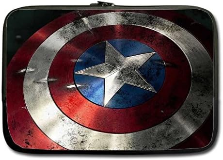 Captain America Design Twin Sides 15 Inch Sleeve Bag Fits most Laptop and Macbook