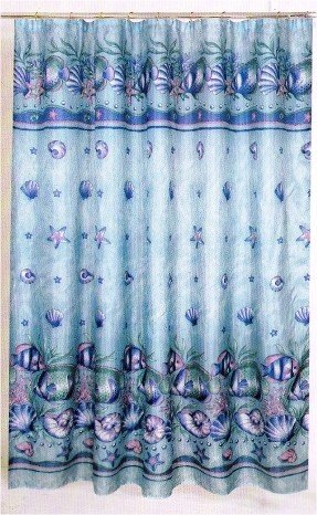 Oceanic Fabric Shower Curtain