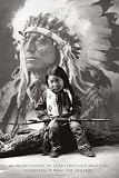 Poster Indian Wiseguy - Indianer Kind Häuptling Indianerhäuptling - Maxiposter - Größe 61 x 91,5 cm