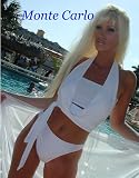 Monte Carlo Collection 2pc Bikini: Bandeau drape front top Scooped Bottom