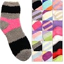 Urban Boundaries Fashion Fuzzy Stripe Socks (TY)