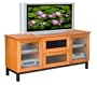 Furnitech 62 inch Arts & Crafts Console with Wood Frame Legs (Light Cherry Finish)