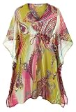 Avenue Plus Size Paisley Caftan Cover Up