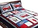 Pem America, Fireman Collection, Twin 2-Piece Quilt Set, Navy