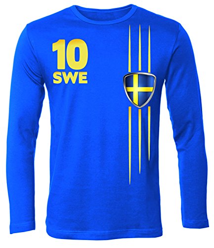 FUSSBALL – FANARTIKEL- SCHWEDEN FANSHIRT 3297(HL-B) Gr. XXL