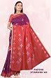 Violet Red Bangalore south Malai Silk festival Saree / Sari