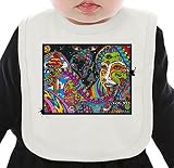 Psychedelic Space ネクタイを有する有機ビブ Medium