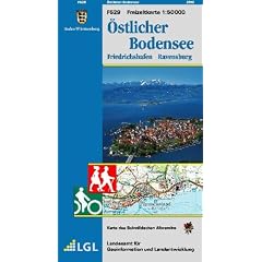 �stlicher Bodensee 1 : 50 000: Friedrichshafen - Ravensburg. Rad- und Wanderkarte