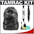 Tamrac 5549 Adventure 9 Digital SLR Camera & Computer Backpack (Gray/Black) + Cleaning Kit Combo - for Canon Rebel XSi, XS, T1i, T2i, EOS 50D, 5D, 7D, Nikon D3000, D5000, D40, D60, D90, D300, D300s, Olympus Evolt E-30, E-450, E-520, E-620, and Sony Alpha A230, A330, A380, A450, A500, A550, A850
