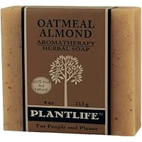 Oatmeal Almond 100% Pure & Natural Aromatherapy Herbal Soap- 4 oz