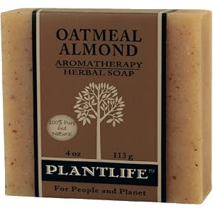 Oatmeal Almond 100% Pure & Natural Aromatherapy Herbal Soap- 4 oz (113g)