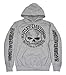 Harley-Davidson Men's Hooded Sweatshirt, Willie G Skull, Gray Hoodie 30296654