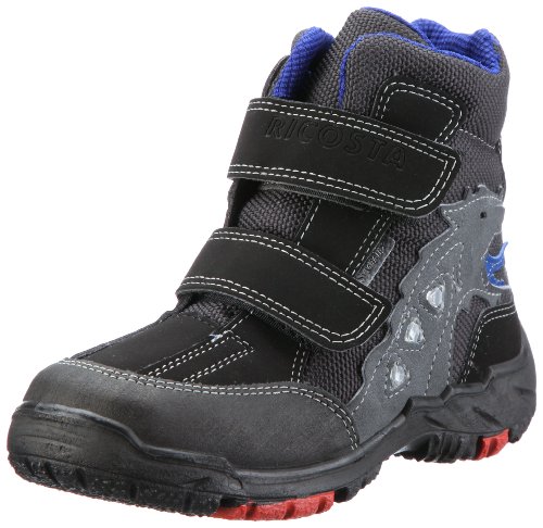 Ricosta Grisu(W) 55367, Jungen Stiefel, Schwarz (schwarz/grafite 095), EU 28