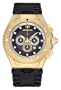 TechnoMarine Men's 109029 Cruise Star Chronograph Gold-Plated Black Watch