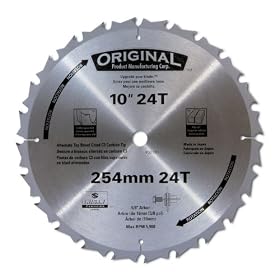 Original 00101 10-Inch 24 Tooth ATB Ripping Saw Blade with 5/8-Inch Arbor
