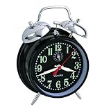 Product details for WESTCLOX PIPER TWIN BELL BLACK/CHROME CASE