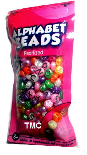 Pearlized Kids Jewelry Alphabet Beads