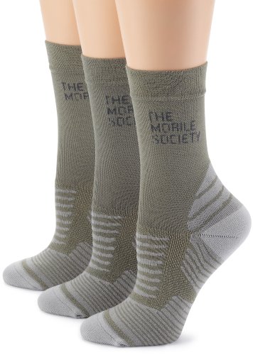The Mobile Society Damen Funktionssocken Trekking lite, (oliv/grau 551), 41-43