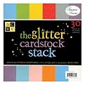 Solid Glitter Paper Stack 12X12