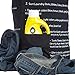 Kakoon Extra-Large Drawstring Laundry Bag with Shoulder Strap, 24-Inch-by-36-Inch