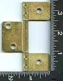 Non-mortise, Hinges, 3 Flag, Hinge, Flush Fit, Brass Finish , , 8 , , Hinges