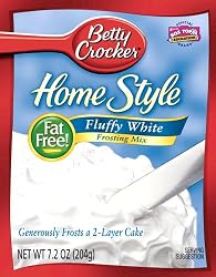 Betty Crocker Home Style Frosting Mix, Fluffy White, 7.2-Ounce Boxes (Pack of 12)