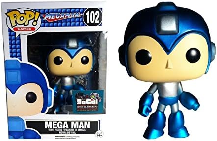 Exclusive Custom Metallic Mega Man Funko Pop Vinyl by Evilos