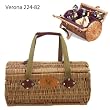 Boston College Eagles Verona Elegant Wine/Cheese Service Basket - Burgundy Lining w/Laser Engraving