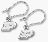 Purdue Boilermakers 3/16 Motion P Dangle Earrings - Sterling Silver Jewelry