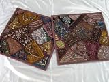 2 SARI DECORATIVE DESIGNER HOME SOFA INDIA THROW PILLOW