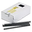 Fellowes Plastic Comb Bindings, 0.5 Inch, Black, 90-Sheet Capacity, 100 per Pack (52326)