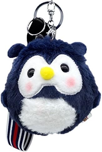 Cartoon Owl Plush Keychain Plush Stuffed Animal Clip Key Ring-Color4